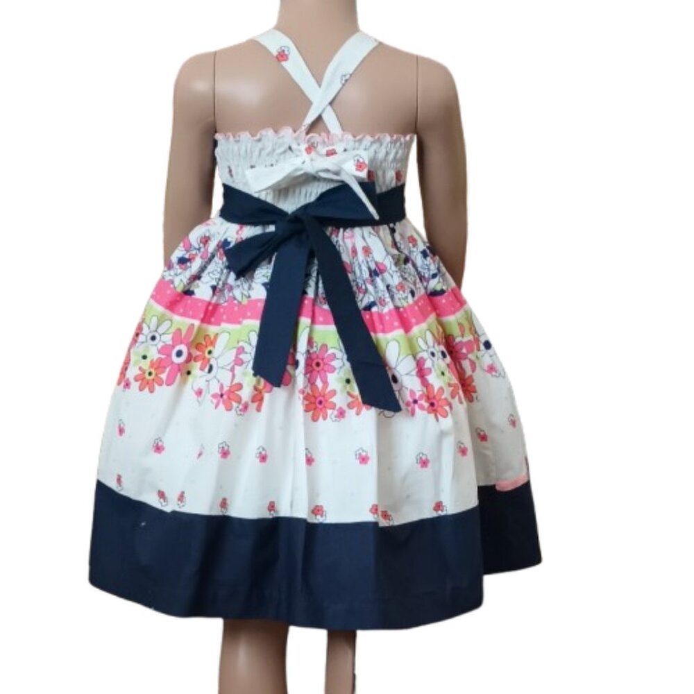 Girl's Floral Sleeveless Dress 4 Fit &Flare Multi Color Toddler Sundress Lined